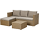 Kreta - Natural Loungesæt, 1 borde inkl. 2 sofaer