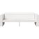 vidaXL Garden 3-Seater White Wood Medium Outdoor Sofa