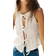 H&M Tie-Front Peplum Top - Cream