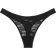 PINK Wink Logo High Leg Thong Panty - Pure Black