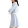 H&M Tie Belt Shirt Dress - Light Blue/Striped
