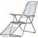 Fiam Chaise Longue Spaghetti Structure Aluminium Toile Gris