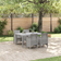 vidaXL 5 Piece Garden Light Grey Patio Dining Set, 1 Table incl. 4 Chairs