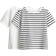 H&M T-shirts 2-pack - White/Black Striped (1236366001)