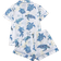 Shein 2pcs/Set Cute Ocean Theme Sea Turtle Printed Women Pajamas Set, Short Sleeve Collared Top & Relaxed Elastic Waist Shorts, Casual Sleepwear Loungewear, All Seasons, Two Pieces Set