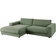 KAWOLA Madeline Olive Sofa 270cm 3 Seater
