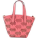 Michael Kors Kimber Small 2 in 1 Logo Embossed and Perforated Tote Bag - Tea Rose