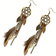 Shein Antique Bohemia Long Feather Hanging Earrings Handmade Boho Dangle Earring For Women Ear Jewelry Women