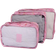 Shein 6pcs Waterproof Floral Print Luggage Packing Cubes, Travel Clothes Organizer Set, Portable Zipper Packing Organizer Cubes For Suitcase, Dorm, College, Simple Design (All Prints & Letters Random) Back To School Supplies