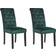 Beliani Velva Dark Green Kitchen Chair 99cm 2pcs