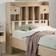 vidaXL With Storage 75 cm Solid Wood Pine Headboard 81cm