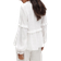 NA-KD Structured Blouse with Long Sleeves & Ruffles - White