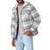 Wrangler Men's Long Sleeve Quilted Lined Flannel Shirt - Gray