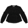 NA-KD Structured Blouse with Long Sleeves & Ruffles - Black