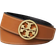 Tory Burch 1.5" Miller Reversible Belt - Black/Classic Cuoio/Gold