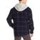 Wrangler Men's Long Sleeve Quilted Lined Flannel Shirt - Total Eclipse With Heather