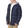 Wrangler Men's Long Sleeve Quilted Lined Flannel Shirt - Total Eclipse With Heather