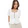 New Look Peplum Shell Top Button Up - White