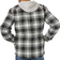 Wrangler Men's Long Sleeve Quilted Lined Flannel Shirt - Black/Off White