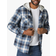 Wrangler Men's Long Sleeve Quilted Lined Flannel Shirt - Blue/Black