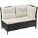 Juskys Manacor - Black, Cream Outdoor Lounge Set