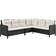 Juskys Manacor - Black, Cream Outdoor Lounge Set
