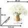 Côte Noire Grand Bouquet Fragrance Flower Ivory White/Gold Dekoration 4stk