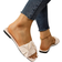 Shein Women's Fashion Plus Size Flat Slip-On Sandals with Gathered Toe, Round Toe, Valentine's Day