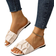 Shein Women's Fashion Plus Size Flat Slip-On Sandals with Gathered Toe, Round Toe, Valentine's Day