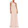 Mac Duggal Polka Dot Ruffled One Shoulder Gown - Porcelain