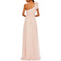 Mac Duggal Polka Dot Ruffled One Shoulder Gown - Porcelain