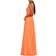Mac Duggal Polka Dot Ruffled One Shoulder Gown - Tangerine