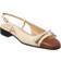Valentino Garavani Valet Du Roi Kid Slingback Ballerina - Butter/Tobbacco