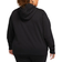 Nike Sportswear Club Fleece Women's Full Zip Hoodie Plus Size - Black/White