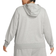 Nike Sportswear Club Fleece Women's Full Zip Hoodie Plus Size - Dark Grey Heather/White