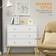 Homcom 3 Unit White Chest of Drawer 80x80cm