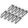 Digitus DN-19 ORG-2-SW 19 pouces Guide-câbles 2 UH noir (RAL 9005)