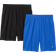 Amazon Essentials Men's Performance Tech Loose Fit Shorts 2-pack - Black/Royal Blue