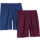 Amazon Essentials Men's Performance Tech Loose Fit Shorts 2-pack - Burgundy/Navy