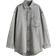 H&M Feather Soft Oversized Denim Shirt - Grey