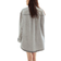 H&M Feather Soft Oversized Denim Shirt - Grey