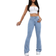Shein ICON Casual Distressed Slim Fit Flare Leg Jeans