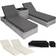 tectake 403770 - 2-pack - Light Grey