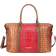 MKF Collection Raven Croc Embossed Duffel Bag - Croco Cognac