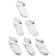 Nike Basic Low Socks 6-Pack - White (RN0028-001)