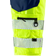 Fristads 2509 Craftsman Stretch Shorts - Hi-Vis Yellow/Navy