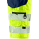 Fristads 2509 Craftsman Stretch Shorts - Hi-Vis Yellow/Navy