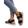 Shein Simple Womens Sandals Classic Woven Elastic Band Wedges With Thick Soles