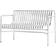 Hay Palissade Dining 128cm - Hot Galvanized Steel Havebænk