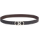Ferragamo Reversible & Adjustable Double Gancini Belt - Black